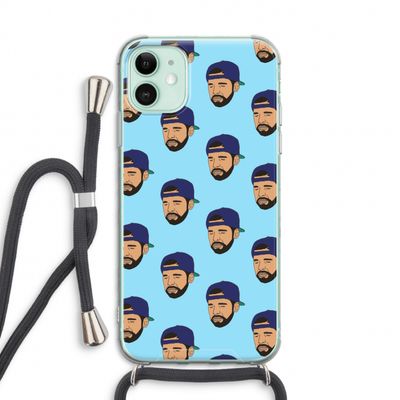 Drake Away: iPhone 11 Transparant Hoesje met koord