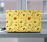 Stickers voor laptop Grote zonnebloemen bloemblaadjes
