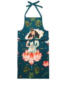 La DoubleJ tablier Quan Yin en coton - Bleu