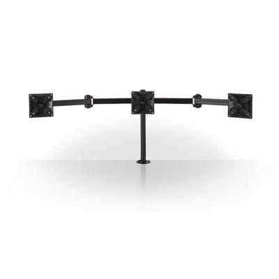 Nedis ergotmm100bk ergonomische monitorbeugel drie monitor-armen draai- en kantelbaar zwart