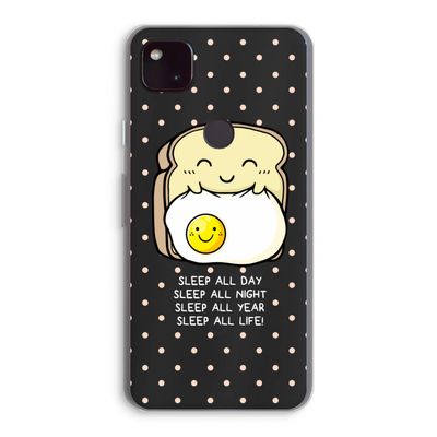 Sleep All Day: Google Pixel 4a 5G Transparant Hoesje