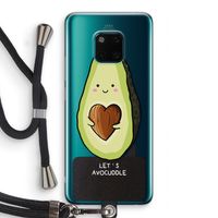 Avocuddle: Huawei Mate 20 Pro Transparant Hoesje met koord
