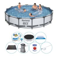 Bestway Steel Pro MAX Rond 427x84 cm - Zwembad Met Accessoires