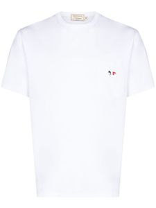 Maison Kitsuné t-shirt Tricolour Fox Head Patch - Blanc