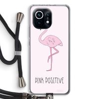 Pink positive: Xiaomi Mi 11 Transparant Hoesje met koord