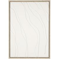 Leen Bakker - Schilderij Organic Off-white - 70x50 Cm - MDF - Bruin#Crème#Wit - 3.8x50x70 Cm