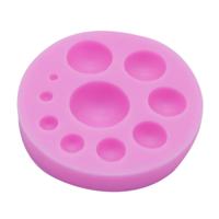 Ronde siliconen fondant taart schimmel DIY bakken decoratie chocolade tool (roze)