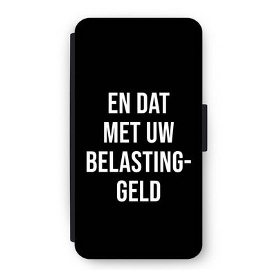 Belastinggeld - Zwart: iPhone 11 Pro Flip Hoesje