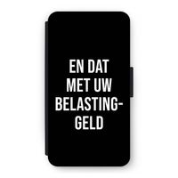 Belastinggeld - Zwart: iPhone 11 Pro Flip Hoesje