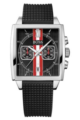 Horlogeband Hugo Boss HB-87-1-14-2418 / HB659302384 Rubber Zwart