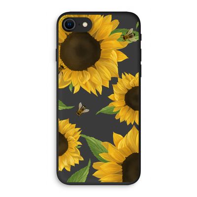 Sunflower and bees: iPhone SE 2020 Biologisch afbreekbaar hoesje