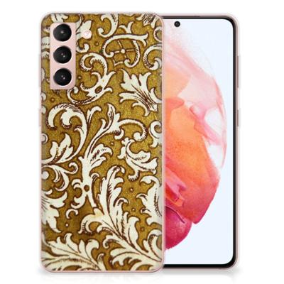 Siliconen Hoesje Samsung Galaxy S21 Barok Goud