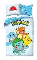 Pokémon Dekbedovertrek Starters 140 x 200 cm (70 x 90 cm)