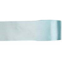 1x Lichtblauwe satijnlint rollen 2,5 cm x 25 meter cadeaulint verpakkingsmateriaal   - - thumbnail