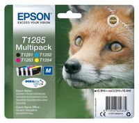 Inktcartridge Epson T1285 zwart + 3 kleuren - thumbnail