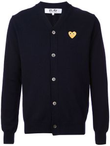 Comme Des Garçons Play cardigan à patch logo - Bleu