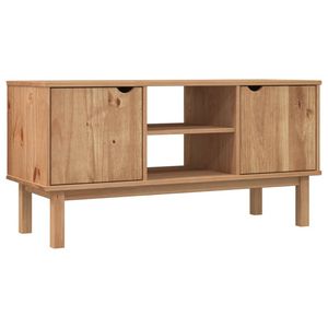 vidaXL Tv-meubel OTTA 113,5x43x57 cm massief grenenhout