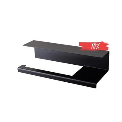 LIROdesign keukenrolhouder Stockholm zwart - M