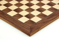 45 cm Walnoot en Esdoorn Luxe Schaakbord
