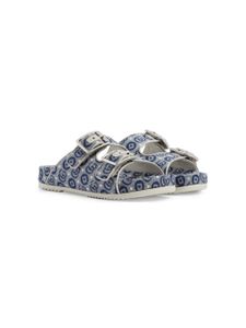 Gucci Kids sandales à logo imprimé - Bleu