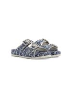 Gucci Kids sandales à logo imprimé - Bleu