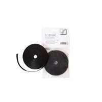 Klittenband office kabelbinder 2-in 1 13mmx10m zw | 5 stuks