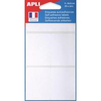 Agipa witte etiketten in etui ft 38 x 50 mm (b x h), 28 stuks, 4 per blad