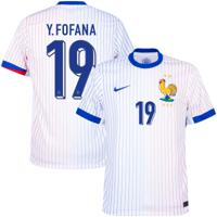 Frankrijk Shirt Uit 2024-2025 + Y. Fofana 19