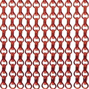 Aluminium vliegengordijn Torresol - 90 x 210 cm - Rood