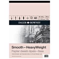 Tekenpapier daler rowney smooth 220gr a3 wit