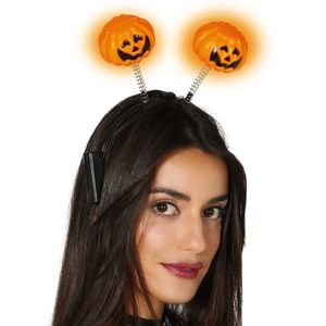 Halloween/horror verkleed diadeem/tiara - met pompoenen - kunststof - dames/meisjes   -
