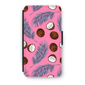 Kokosnoot roze: iPhone XS Flip Hoesje