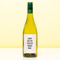 Wijnfles Sorry For The Stretch Marks - Wit (Sauvignon Blanc)