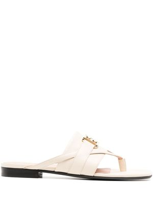 Bally sandales Elia en cuir - Blanc