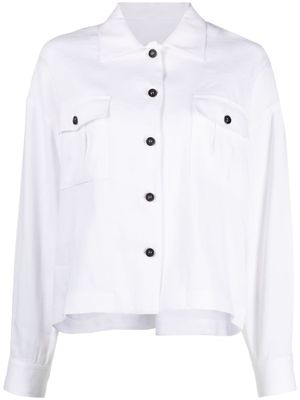 Lorena Antoniazzi chemise à double poches - Blanc