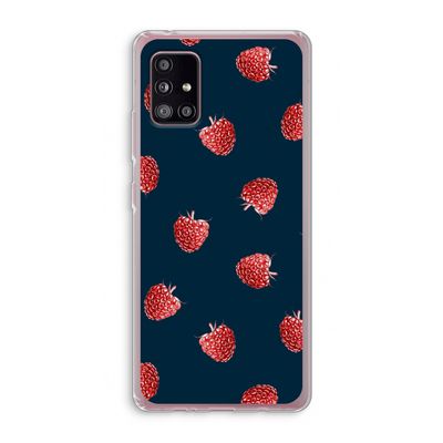 Framboosjes: Samsung Galaxy A51 5G Transparant Hoesje