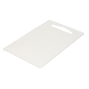 Plasticforte Keuken Snijplank - wit - 27 x 16 cm - kunststof - voor groente, fruit, vlees