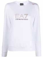 Ea7 Emporio Armani t-shirt à détails de clous - Blanc Ea7 Emporio Armani t-shirt à détails de clous - Blanc