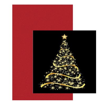 Papieren tafelkleed/tafellaken rood inclusief kerst servetten Papieren tafelkleed/tafellaken rood inclusief kerst servetten