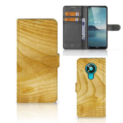 Nokia 3.4 | Book Style Case | Licht Hout