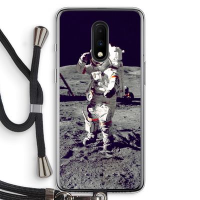 Spaceman: OnePlus 7 Transparant Hoesje met koord