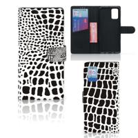 Samsung Galaxy A02s | M02s | Telefoonhoesje | Met pasjeshouder | Slangenprint