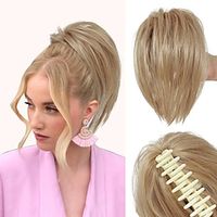 rommelig broodje haarstuk klauw clip haar broodjes haarstuk warrig opgestoken korte paardenstaart broodje hair extensions klauw clip haar broodje stuk paardenstaart voor vrouwen Lightinthebox