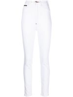 Philipp Plein jean skinny à taille haute - Blanc