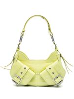 BIASIA sac porté épaule en cuir Y2K à effet peau de crocodile - Jaune - thumbnail