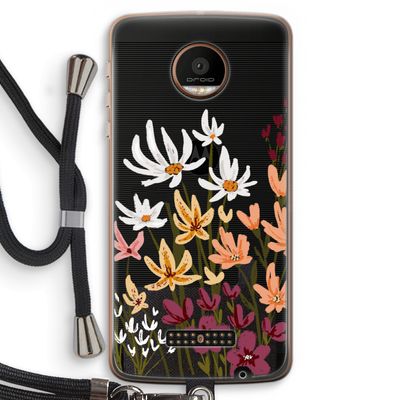 Painted wildflowers: Motorola Moto Z Force Transparant Hoesje met koord