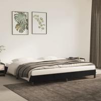 Bedframe zonder matras 200x200 cm fluweel zwart - thumbnail