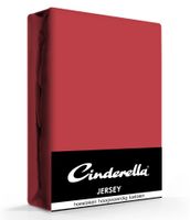 Cinderella Jersey Hoeslaken Rood-200 x 200 cm - thumbnail