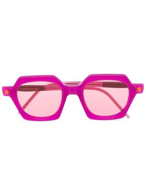 Kuboraum lunettes de vue P10 CY à monture carrée - Rose