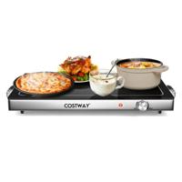 56 x 36 cm Warmhoudplaat Elektrische Voedselverwarmer met Verwarmingsplaat Functie van 50 °C tot 120 °C Buffetwarmer Roestvrij Staal